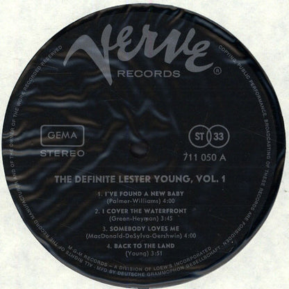 Lester Young : The Definite Lester Young Vol. 1 (LP, Comp)