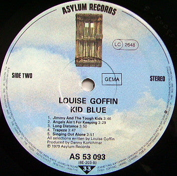 Louise Goffin : Kid Blue (LP, Album)