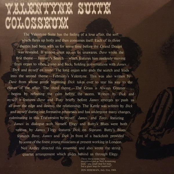 Colosseum : Valentyne Suite (LP, Album, Gat)