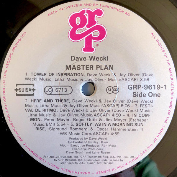 Dave Weckl : Master Plan (LP, Album)