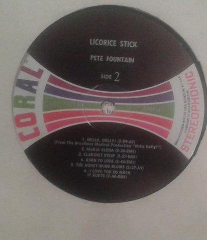 Pete Fountain : Licorice Stick (LP, Album, Glo)