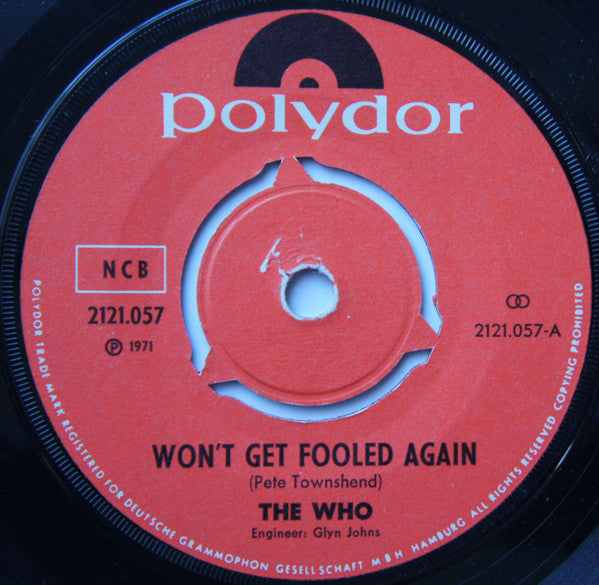 The Who : Won't Get Fooled Again (7", Single, Pus)