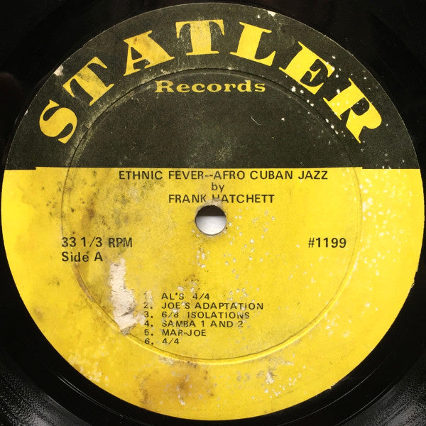 Frank Hatchett : Afro-Cuban Jazz (Ethnic-Fever) (LP)