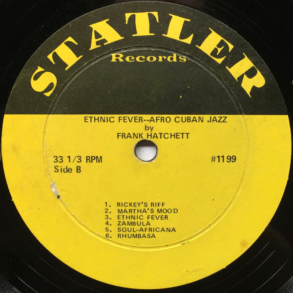 Frank Hatchett : Afro-Cuban Jazz (Ethnic-Fever) (LP)