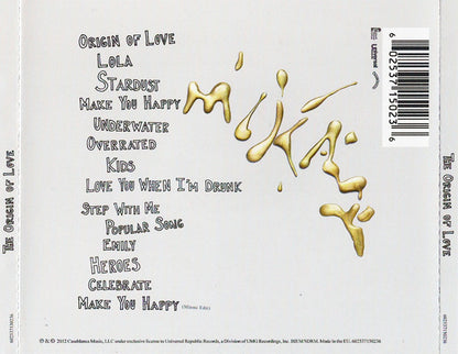 MIKA (8) : The Origin Of Love (CD, Album)
