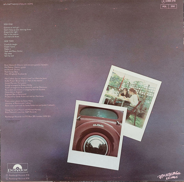 Iain Matthews : Stealin' Home (LP, Album)