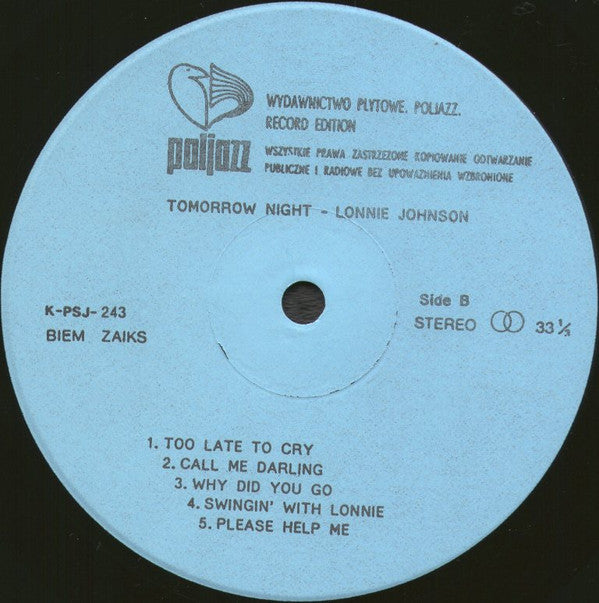 Lonnie Johnson (2) : Swingin' With Lonnie (LP, Album, RE)