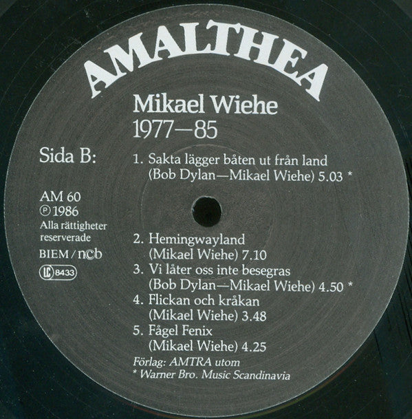 Mikael Wiehe : 1977-85 (LP, Comp)