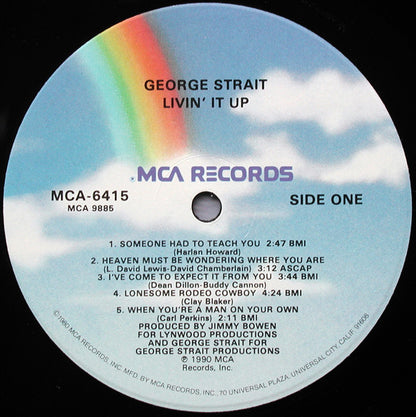 George Strait : Livin' It Up (LP, Album)