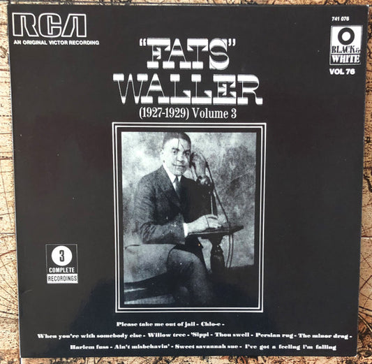 Fats Waller : (1927-1929) Volume 3 (LP, Comp)