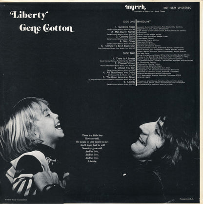 Gene Cotton : Liberty (LP, Album)