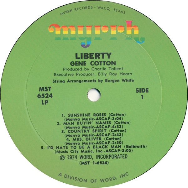 Gene Cotton : Liberty (LP, Album)