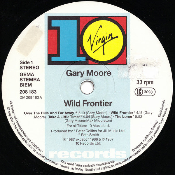 Gary Moore : Wild Frontier (LP, Album)