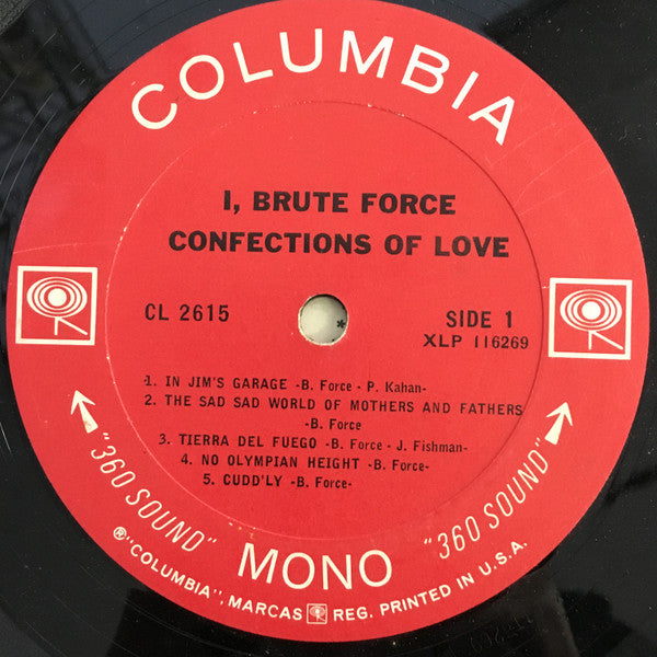 Brute Force (2) : Confections Of Love (LP, Album, Mono)