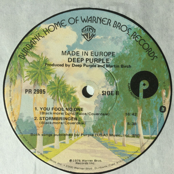 Deep Purple : Made In Europe (LP, Album, Win)