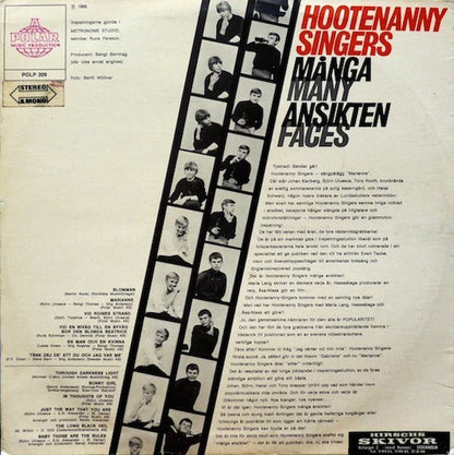 Hootenanny Singers : Många Ansikten - Many Faces (LP, Album)