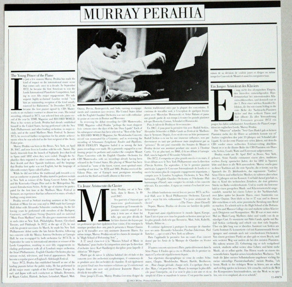 Franz Schubert, Murray Perahia : Impromptus Opp. 90 & 142 (LP)