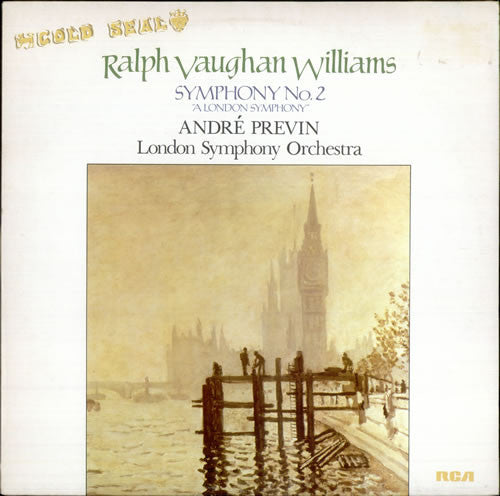 Ralph Vaughan Williams / André Previn, London Symphony Orchestra : Symphony No. 2 "A London Symphony" (LP, Album, RE)