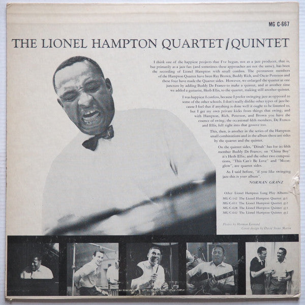 Lionel Hampton And His Quartet / Lionel Hampton Quintet : Lionel Hampton (LP, Album)