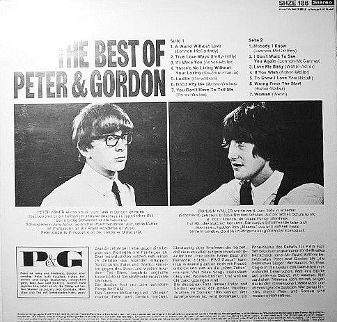 Peter & Gordon : The Best Of Peter & Gordon (LP, Comp)