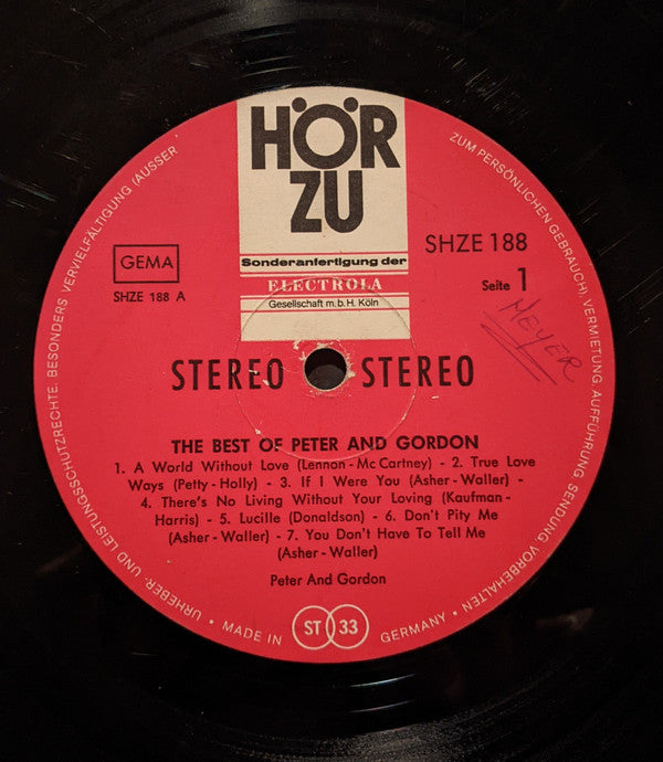 Peter & Gordon : The Best Of Peter & Gordon (LP, Comp)