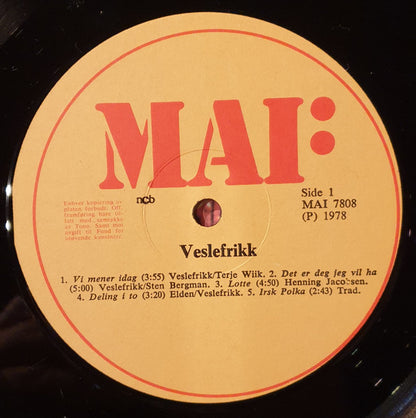 Veslefrikk : Veslefrikk (LP, Album)