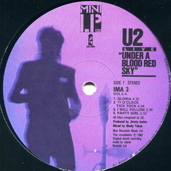 U2 : Live "Under A Blood Red Sky" (LP, MiniAlbum)