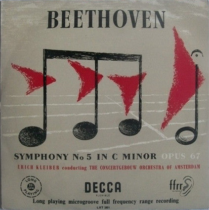 Ludwig van Beethoven, Erich Kleiber Conducting Concertgebouworkest : Symphony No 5 In C Minor Opus 67 (LP)