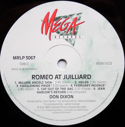 Don Dixon : Romeo At Juilliard (LP, Album)