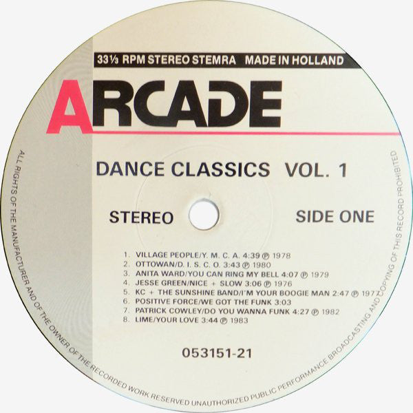 Various : Dance Classics Volume 1 (LP, Comp)