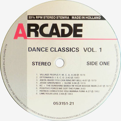 Various : Dance Classics Volume 1 (LP, Comp)