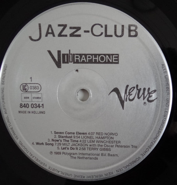 Various : Jazz-Club • Vibraphone (LP, Comp)