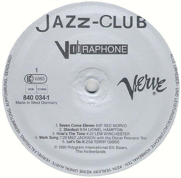 Various : Jazz-Club • Vibraphone (LP, Comp)