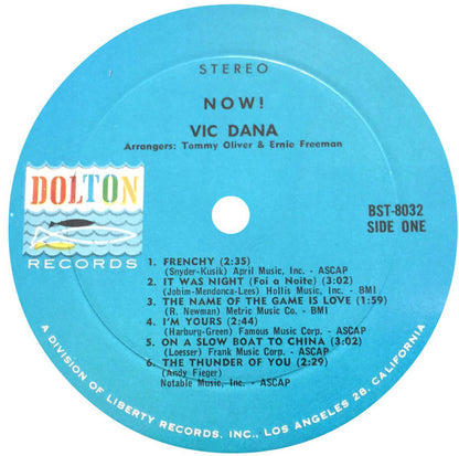 Vic Dana : Now! (LP, Album)