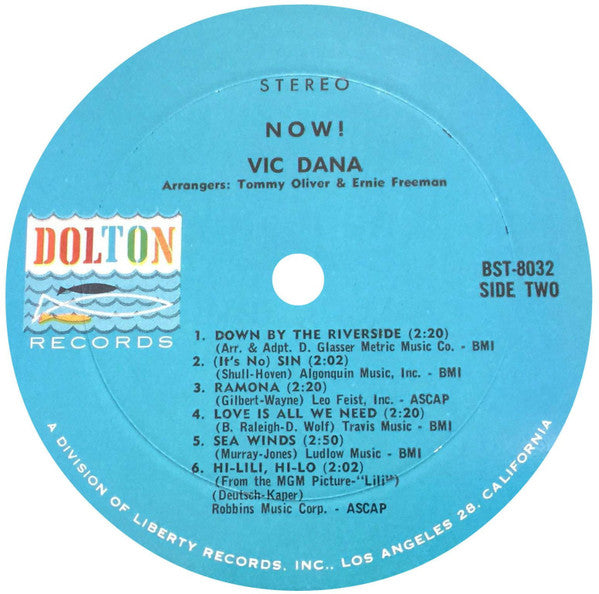 Vic Dana : Now! (LP, Album)