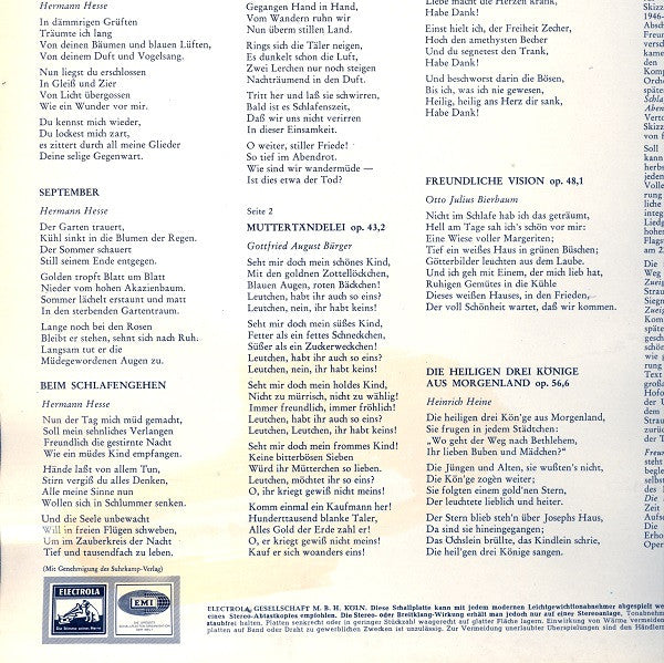 Richard Strauss, Elisabeth Schwarzkopf, George Szell, Radio-Symphonie-Orchester Berlin : Vier Letzte Lieder (LP, RE)