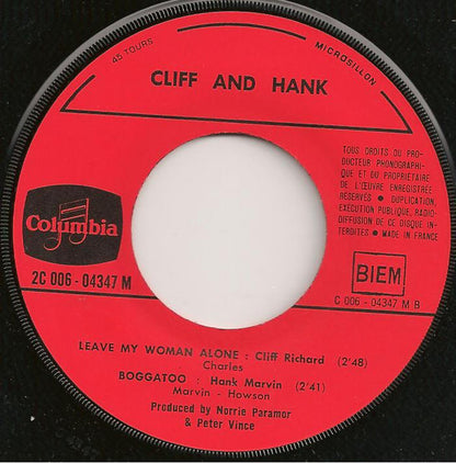 Cliff Richard & Hank Marvin : The Joy Of Living / Leave My Woman Alone / Boggatoo (7", Single)