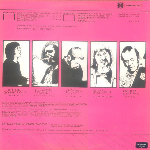 Irene Schweizer, Rüdiger Carl, Paul Lovens, Radu Malfatti, Harry Miller : Ramifications (LP, Album)