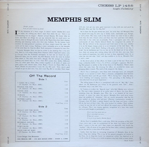 Memphis Slim : Memphis Slim (LP, Album, RE, Kee)