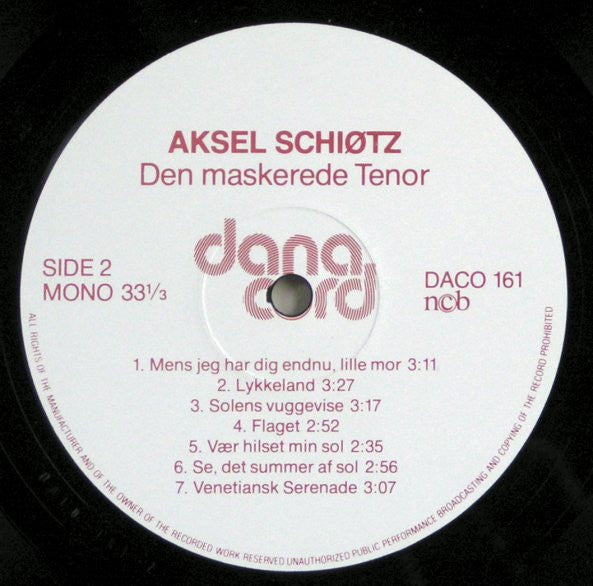 Aksel Schiøtz : The Aksel Schiøtz Collection (5xLP, Comp, Mono + 7", EP + Box)