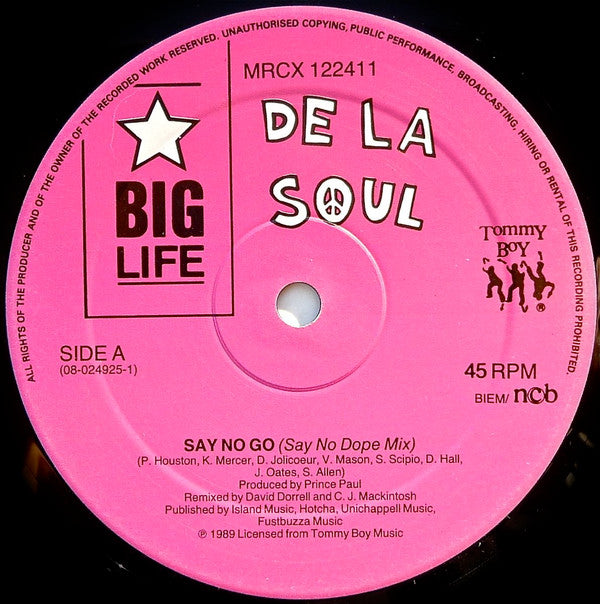 De La Soul : Say No Go (12")