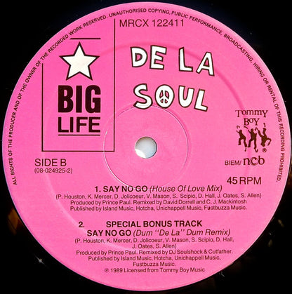 De La Soul : Say No Go (12")