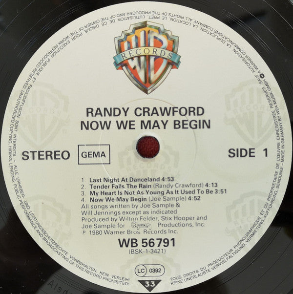 Randy Crawford : Now We May Begin (LP, Album, RE)