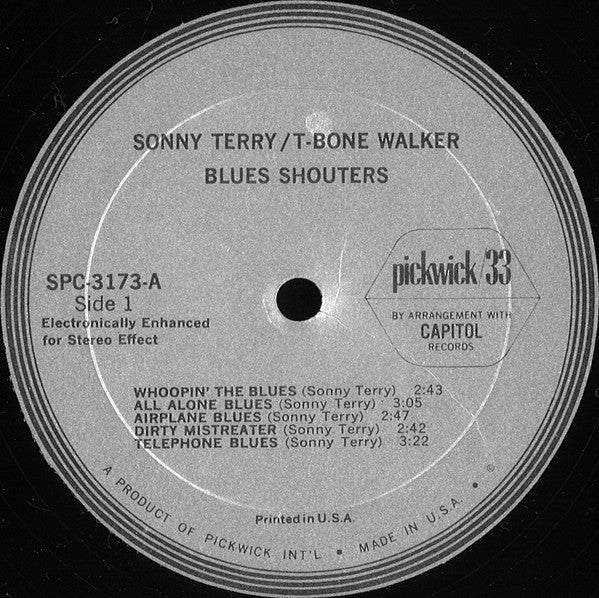 Sonny Terry & T-Bone Walker : Blues Shout! (LP, Comp)