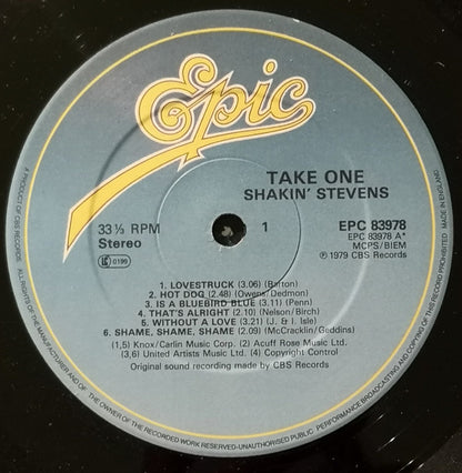 Shakin' Stevens : Take One! (LP, Album)