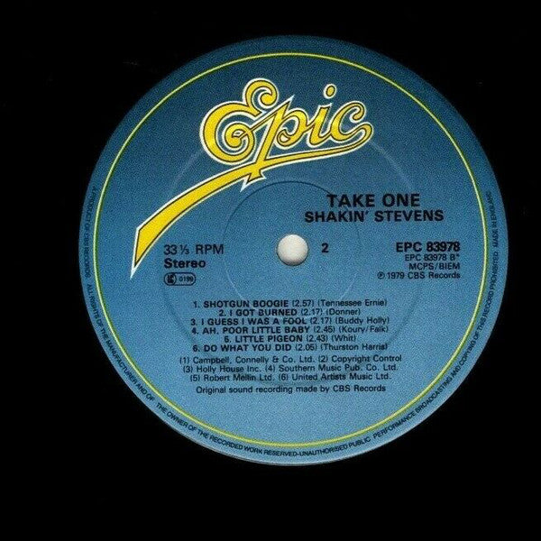 Shakin' Stevens : Take One! (LP, Album)