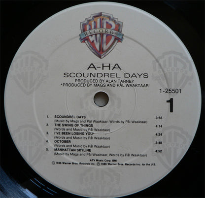 a-ha : Scoundrel Days (LP, Album, Spe)