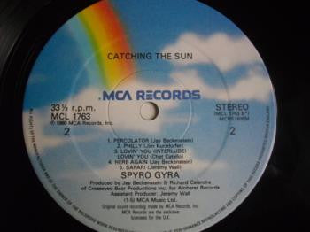 Spyro Gyra : Catching The Sun (LP, Album, RE, Gat)