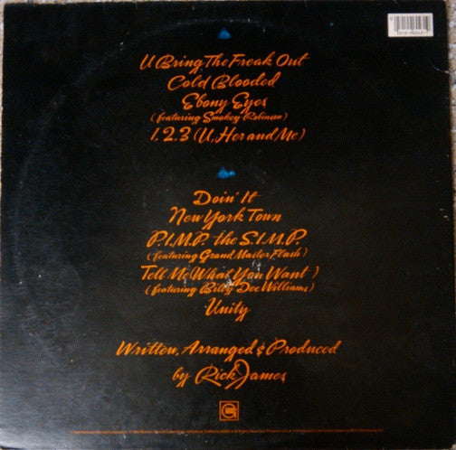 Rick James : Cold Blooded (LP, Album, Gat)