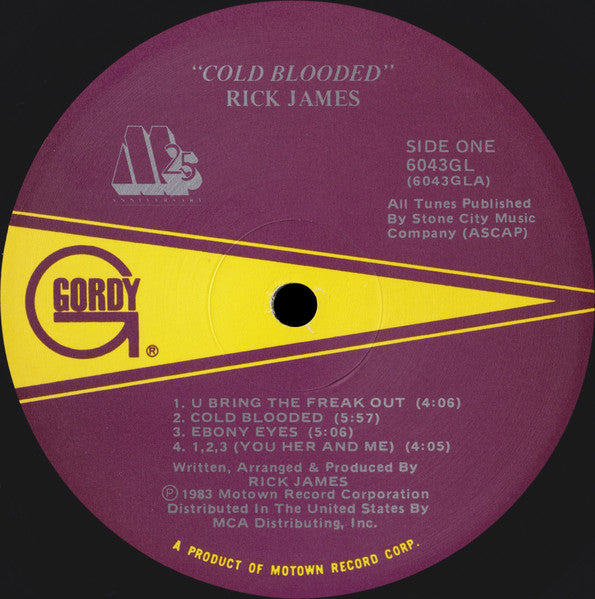 Rick James : Cold Blooded (LP, Album, Gat)
